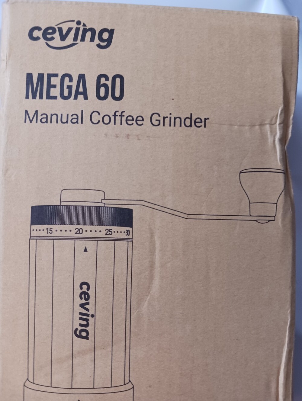 Ceving Mega 60 Manual Coffee Grinder, Stainless Steel Burr, 40 Settings New - Picture 6 of 14